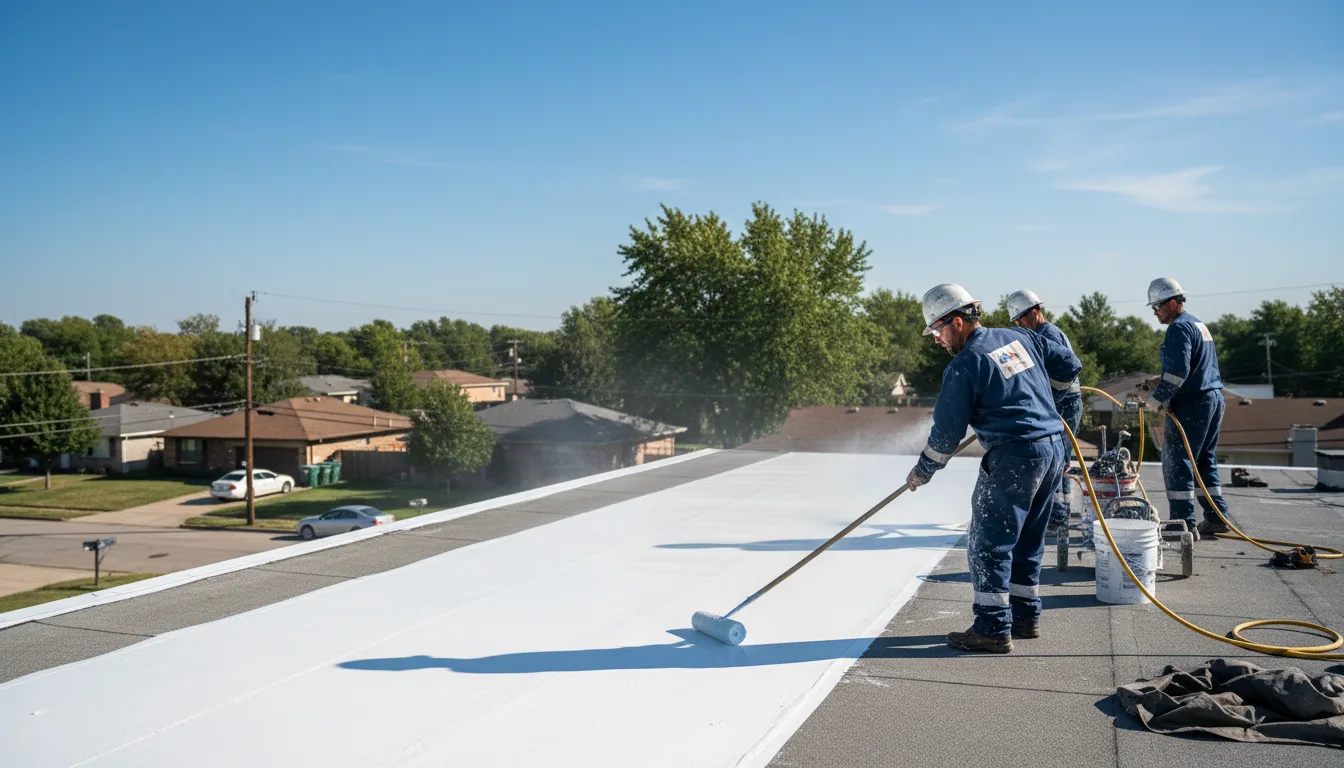 Commercial roof coating in Artesia Wells, TX near me